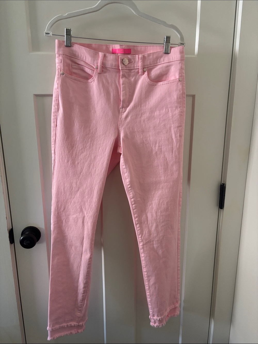 Lily Pulitzer Pink Womens Stretch Denim Jeans